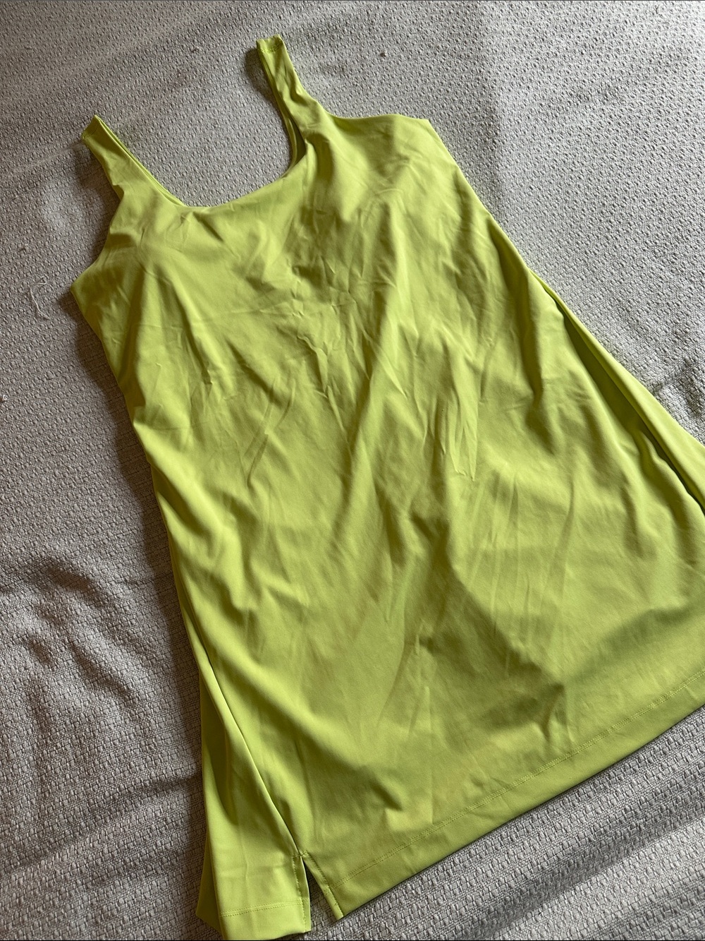 Old Navy Bright Lime Green Scoop Neck Tank Top